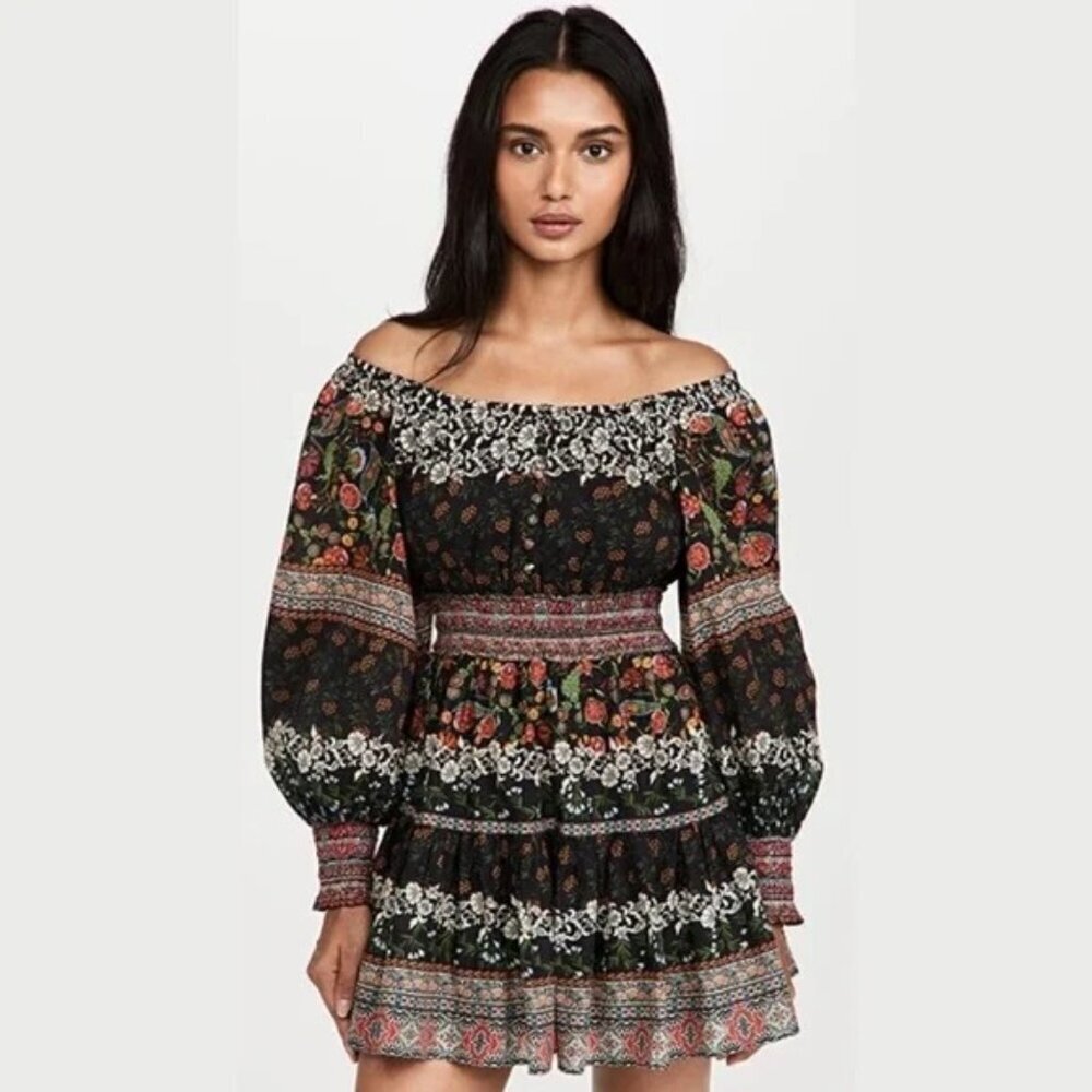 Alice + Olivia Clementina Tiered Mini Dress $395